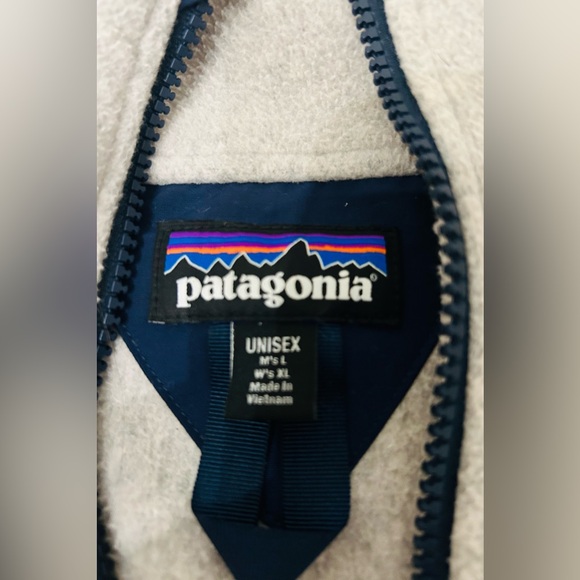 PATAGONIA, unisex Synchilla® Fleece Anorak Pullover, Oatmeal, size WXL,SM, new. - Picture 9 of 15
